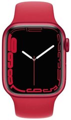 Viedpulkstenis Apple Watch Series 7 (GPS + Cellular LV, 41mm) (PRODUCT)RED alumīnija korpuss ar (PRODUCT)RED sporta siksniņu cena un informācija | Viedpulksteņi (smartwatch) | 220.lv