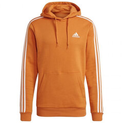 Džemperis vīriešiem Adidas 3 Stripes Fleece Hoodie M H12188, oranžs cena un informācija | Vīriešu jakas | 220.lv