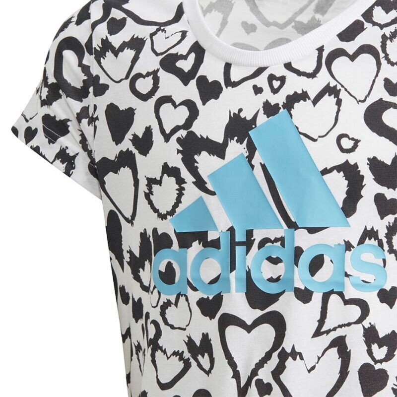 Sporta T-krekls meitenēm Adidas Must Haves Graphic Tee Jr GE093 74556 цена и информация | Krekli, bodiji, blūzes meitenēm | 220.lv