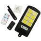 Saules āra gaismeklis ar tālvadības pulti COB 120 LED ar tumsas un kustības sensoru cena un informācija | Āra apgaismojums | 220.lv