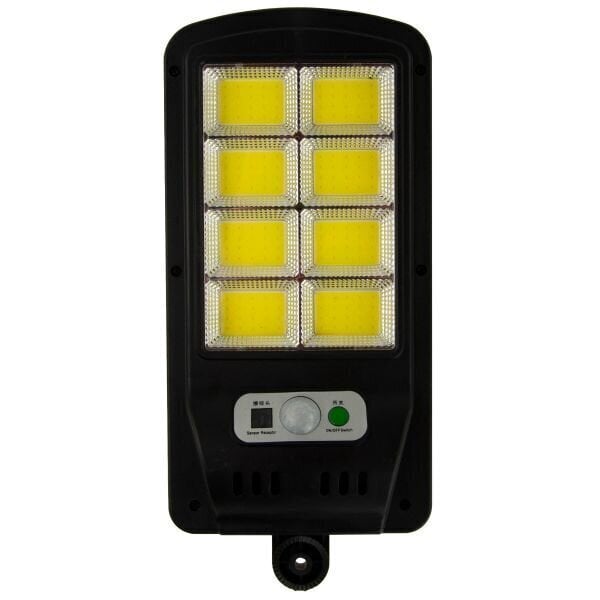 Saules āra gaismeklis ar tālvadības pulti COB 120 LED ar tumsas un kustības sensoru cena un informācija | Āra apgaismojums | 220.lv