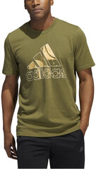 Adidas T-Krekli M Art Bos G Tee Green HE4826 HE4826/S цена и информация | Мужские футболки | 220.lv