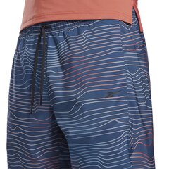 Мужские шорты Reebok Ts Speed 2.0 Aop Short H46610 H46610/2XL, синие цена и информация | Мужские шорты | 220.lv