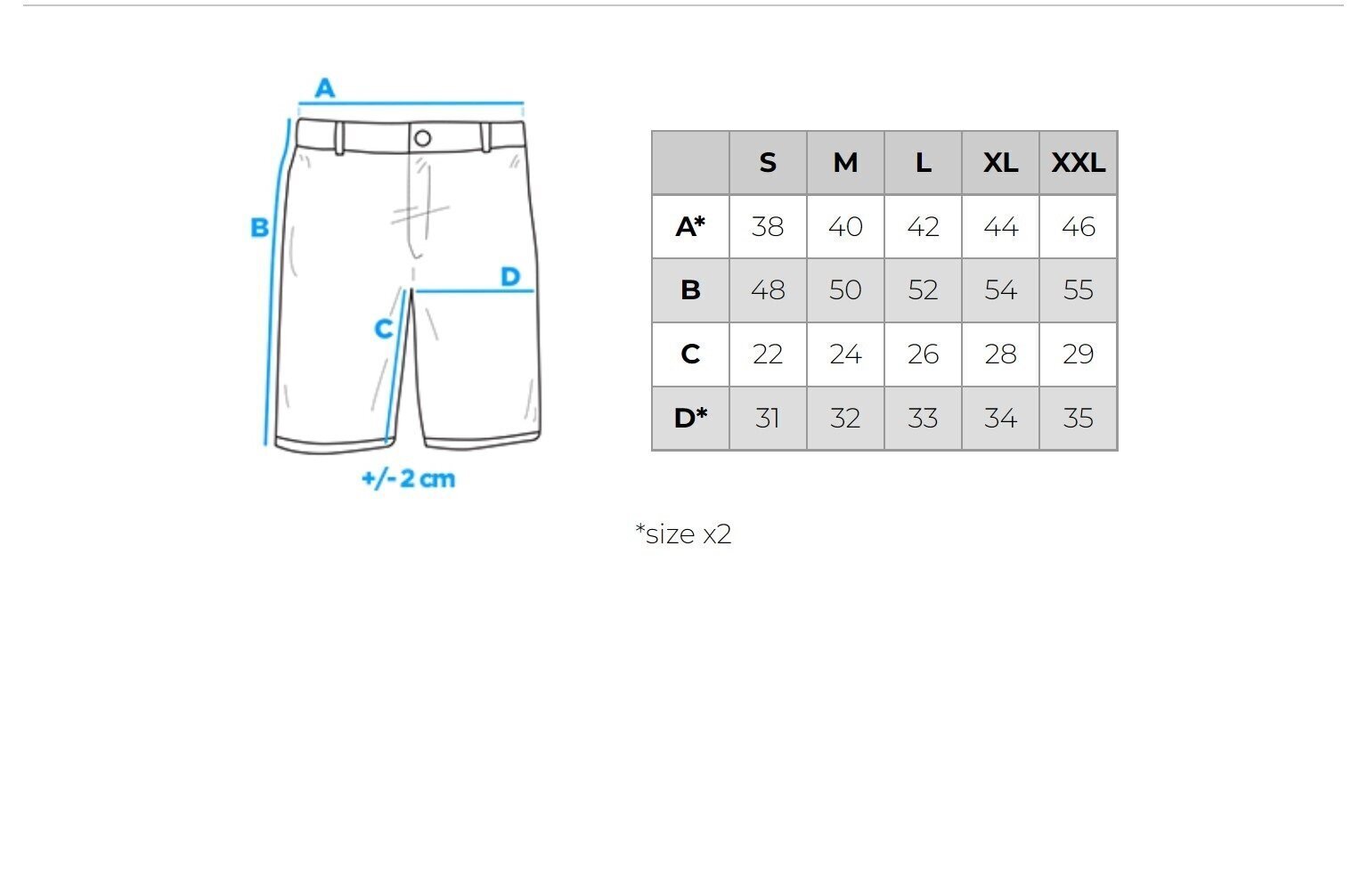 Vīriešu džinsa šorti Ombre W304 zils cena un informācija | Vīriešu šorti | 220.lv