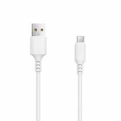 Setty cable USB - microUSB 3,0 m 2A white NEW цена и информация | Кабели для телефонов | 220.lv