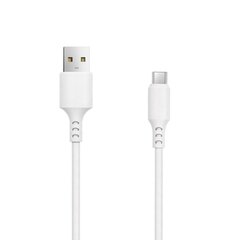 Setty cable USB - microUSB 1,0 m 2A white NEW цена и информация | Кабели для телефонов | 220.lv