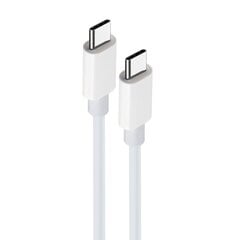 Maxlife MXUC-05 cable USB-C - USB-C 2,0 m 20W white цена и информация | Кабели для телефонов | 220.lv