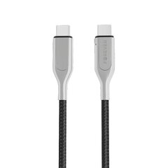 Forever Core Ultra Fast PD kabelis USB-C - USB-C 1,5 m, melns 60W cena un informācija | Savienotājkabeļi | 220.lv