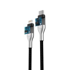 Forever Core Utra Fast MFI PD kabelis USB-C - Lightning 1,5 m 2,4A, melns cena un informācija | Savienotājkabeļi | 220.lv