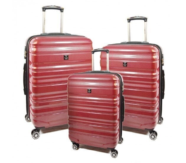 Airtex ceļojumu koferis, vidējs, sarkans, 76l, 7223/24 cena un informācija | Koferi, ceļojumu somas | 220.lv