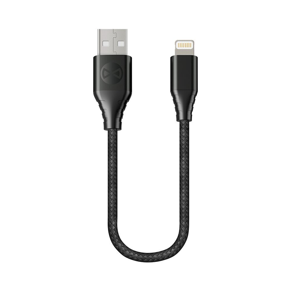 Forever Core MFI kabelis USB - Lightning 0,2 m 2,4A, melns cena un informācija | Savienotājkabeļi | 220.lv