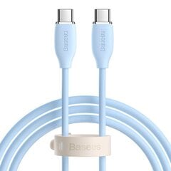 Кабель Baseus Jelly cable USB-C to USB-C, 100W, 2 м (blue) цена и информация | Кабели для телефонов | 220.lv