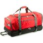 Divdaļīga ceļojumu soma ar riteņiem Airtex, 117 L, sarkana, 819/80 cena un informācija | Koferi, ceļojumu somas | 220.lv