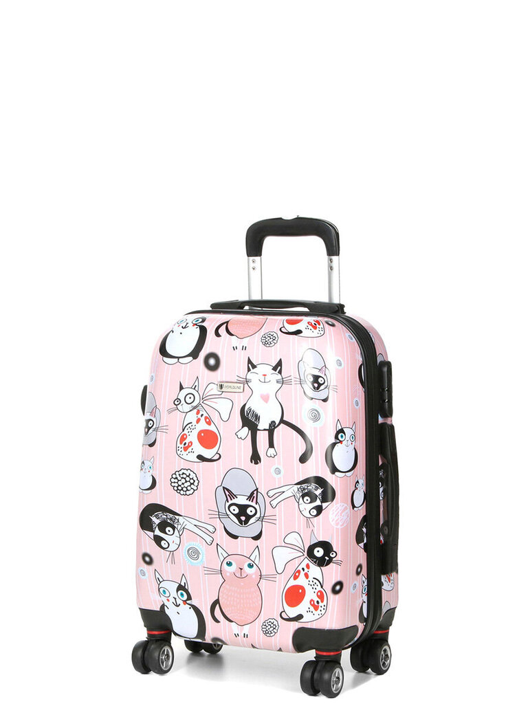 Airtex koferis "Pink cat", 44 L, 809/20 cena un informācija | Koferi, ceļojumu somas | 220.lv