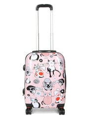 Airtex koferis "Pink cat", 44 L, 809/20 цена и информация | Чемоданы, дорожные сумки | 220.lv