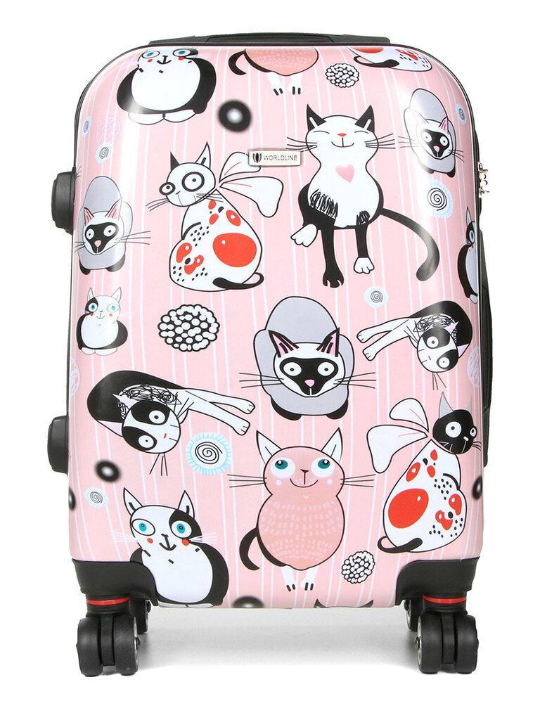 Airtex koferis "Pink cat", 44 L, 809/20 cena un informācija | Koferi, ceļojumu somas | 220.lv