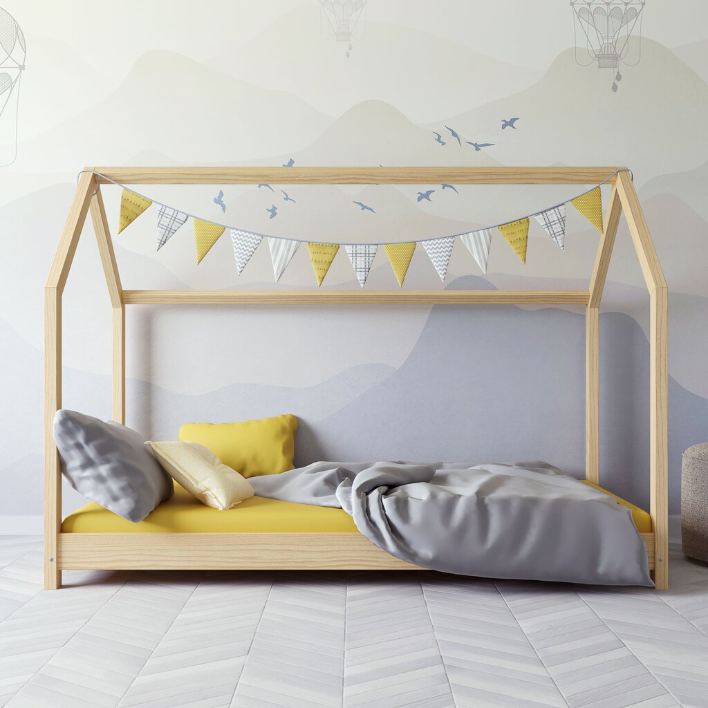 Bērnu gulta Kocot Kids Bella, 80x180 cm, koka krāsas цена и информация | Bērnu gultas | 220.lv