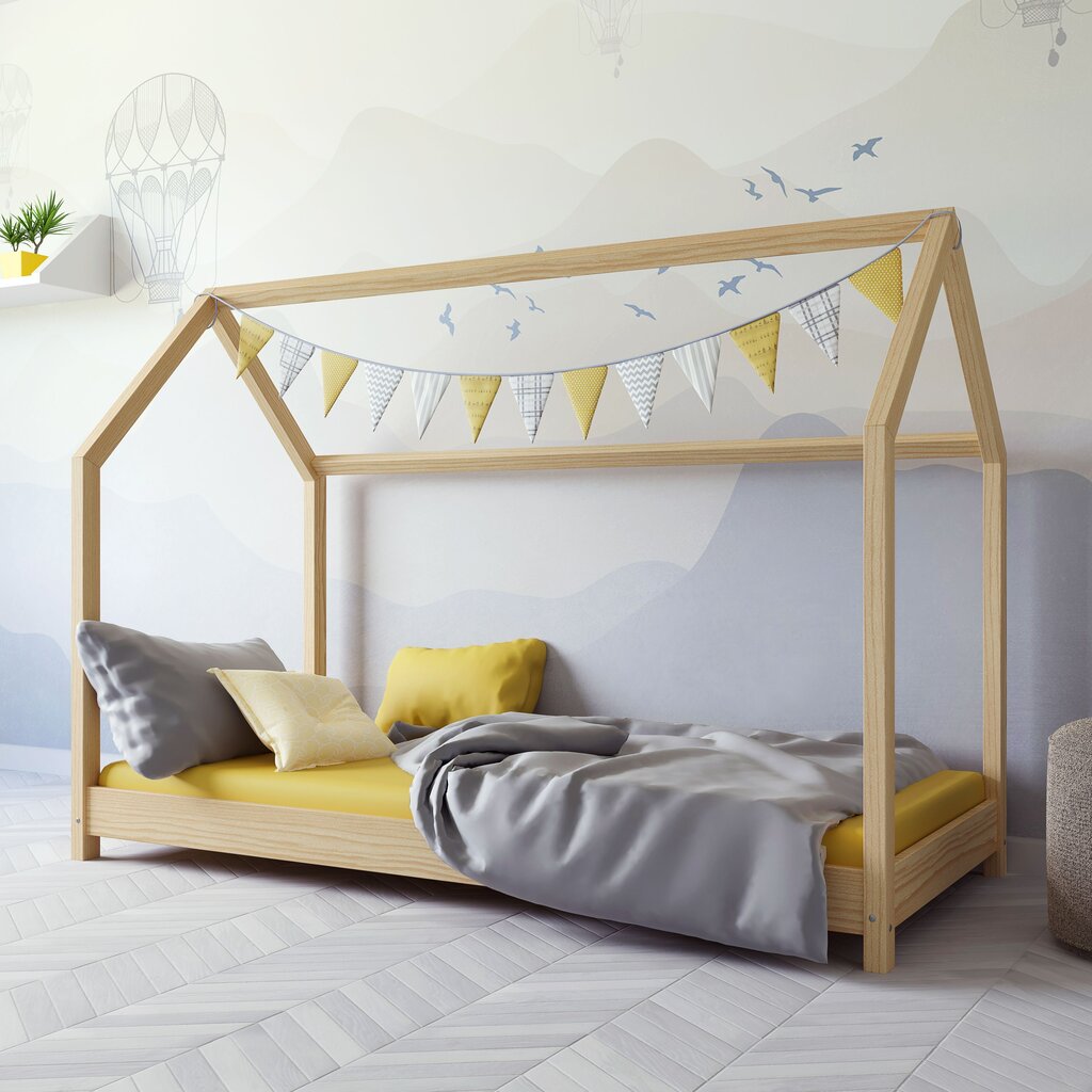 Bērnu gulta Kocot Kids Bella, 80x180 cm, koka krāsas цена и информация | Bērnu gultas | 220.lv