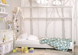 Bērnu gulta Kocot Kids Bella, 90x200 cm, balta cena un informācija | Bērnu gultas | 220.lv