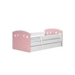Bērnu gulta Kocot Kids Julia, 80x160 cm, rozā/balta cena un informācija | Bērnu gultas | 220.lv