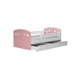 Детская кровать с матрасом Kocot Kids Julia, 80x180 см, розовый/белый цвет цена и информация | Детские кровати | 220.lv