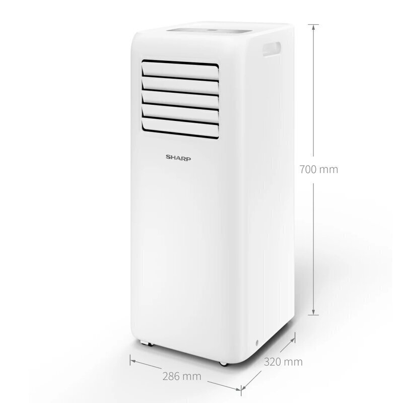 Mobilais gaisa kondicionētājs Sharp Air UL-C09EA-W, 2.6kW cena un informācija | Gaisa kondicionieri, siltumsūkņi, rekuperatori | 220.lv