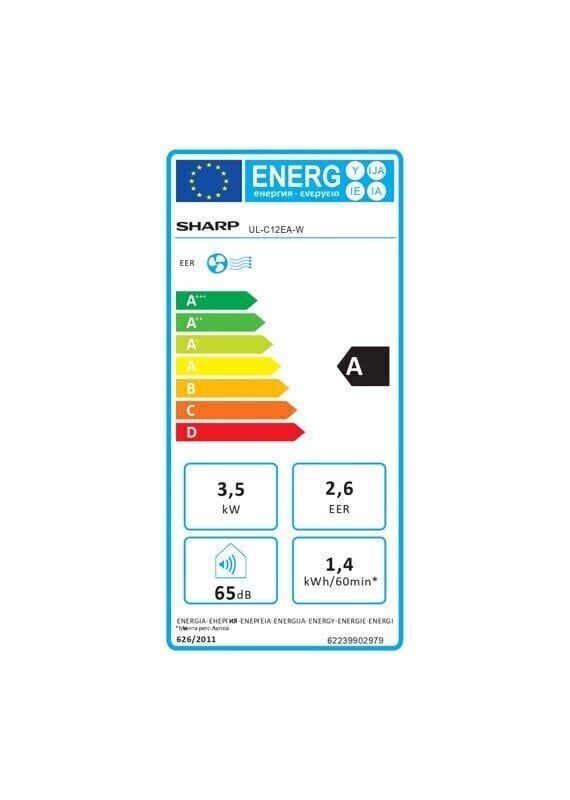 Mobilais gaisa kondicionētājs Sharp Air UL-C12EA-W, 3.52kW cena un informācija | Gaisa kondicionieri, siltumsūkņi, rekuperatori | 220.lv