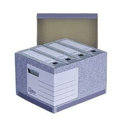 Ящик архивный Fellowes, 333x285x390 мм, серый, экологический, крышка съемная 0830-101 цена и информация | Канцелярия | 220.lv