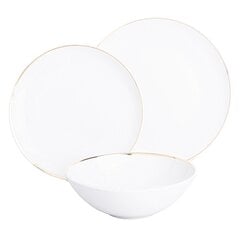 Porcelāna trauku komplekts Mariapaula Moderna Gold 18 daļas цена и информация | Посуда, тарелки, обеденные сервизы | 220.lv