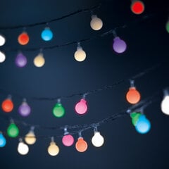 String Light Solar LED FROSTED BALLS SFB62 6,5m 30 bumbiņas daudzkrāsainas ar 8 programmām цена и информация | Гирлянды | 220.lv