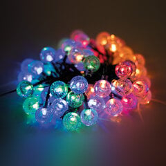 Гирлянда лампочек LED Crystal Balls SCB61 Forever Light, подзаряжающихся от солнечной энергии, 6,5 м, 30 лампочек, разноцветная цена и информация | Гирлянды | 220.lv
