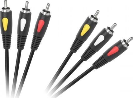 Cabletech KPO4002, RCA, 3 m цена и информация | Kabeļi un vadi | 220.lv