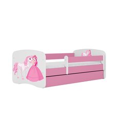 Детская кровать с матрасом Kocot Kids Babydreams, 80x160 см, розовая цена и информация | Детские кровати | 220.lv