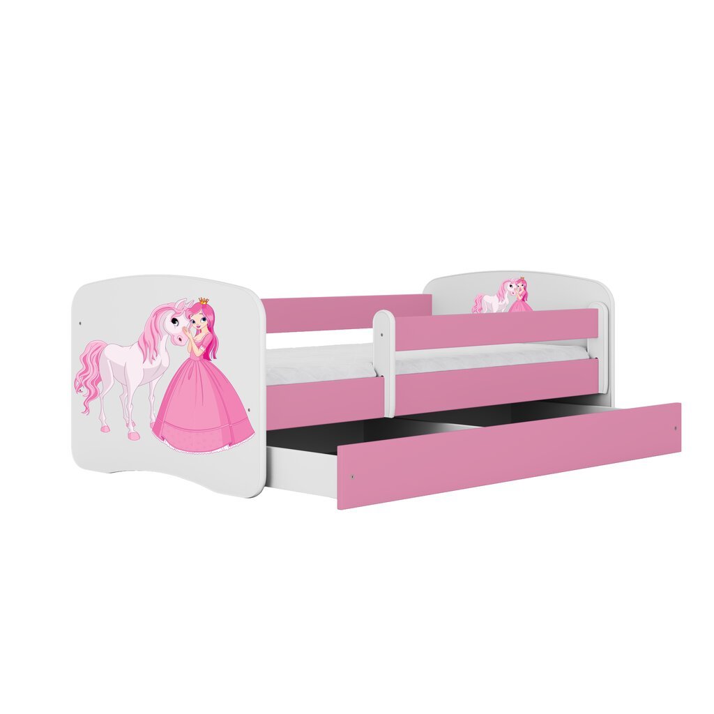 Bērnu gulta ar matraci Kocot Kids Babydreams, 70x140 cm, rozā цена и информация | Bērnu gultas | 220.lv