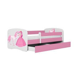 Bērnu gulta Kocot Kids Babydreams, 70x140 cm, rozā cena un informācija | Bērnu gultas | 220.lv