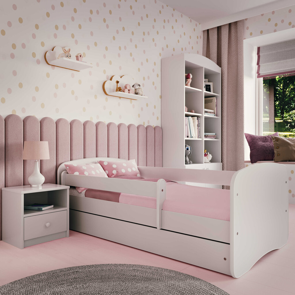 Bērnu gulta Kocot Kids Babydreams, 80x160 cm, balta цена и информация | Bērnu gultas | 220.lv