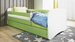 Bērnu gulta ar matraci Kocot Kids Babydreams, 80x180 cm, zaļa cena un informācija | Bērnu gultas | 220.lv