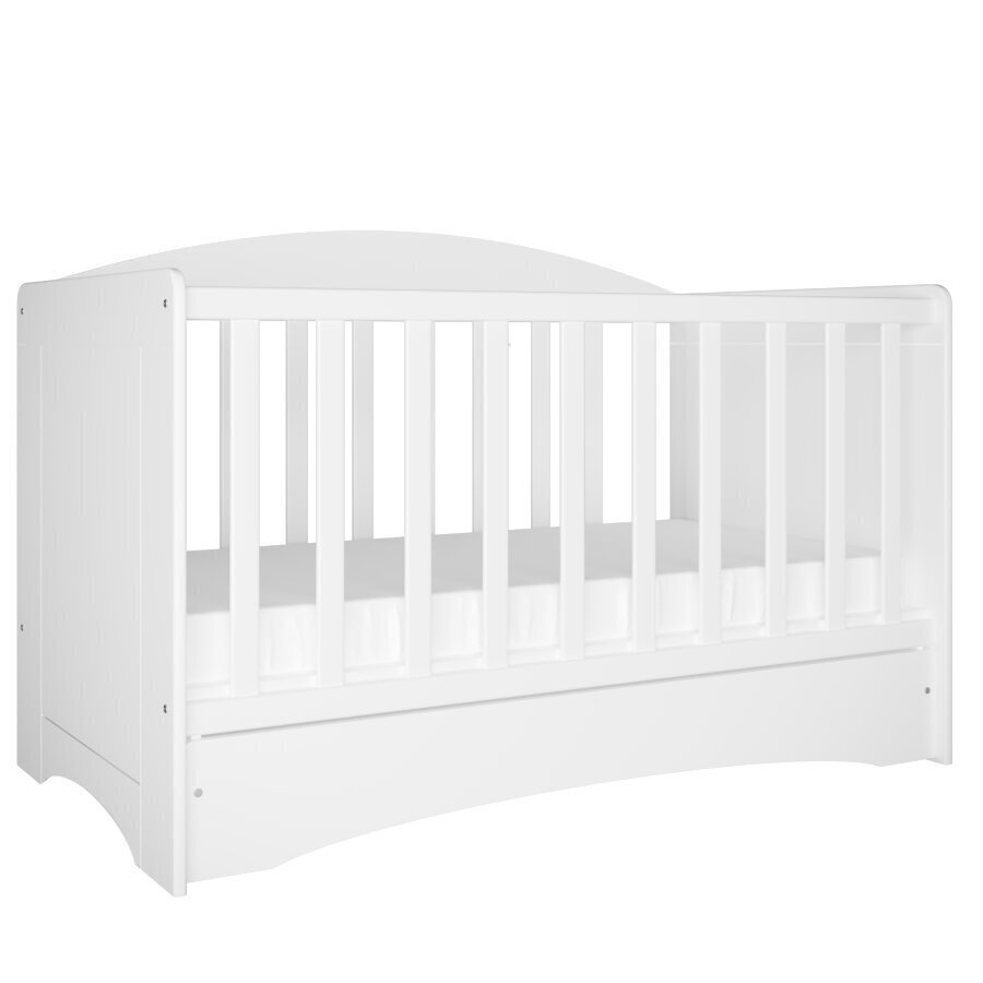 Bērnu gultiņa Kocot Kids Classic 1, 60x120 cm, balta cena un informācija | Zīdaiņu gultas | 220.lv