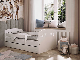 Детская кровать с матрасом Kocot Kids Julia, 80x180 см, белый цвет цена и информация | Детские кровати | 220.lv