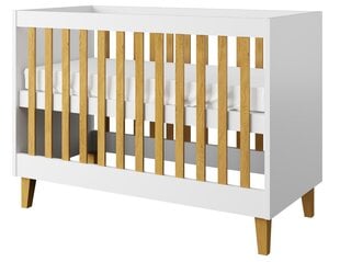 Детская кроватка Kocot Kids Kubi, 60x120 см, белый цвет цена и информация | Детские кроватки | 220.lv