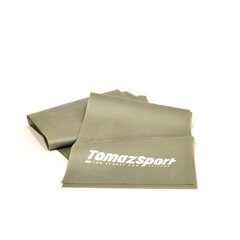 Фитнес-резинка Tomaz Sport Super Heavy, 200 x 15 x 0,55 см, серебристая, 25-30 фунтов цена и информация | Фитнес-резинки, гимнастические кольца | 220.lv