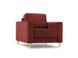 Krēsls Micadoni Home Dunas, sarkans/zelta krāsas cena un informācija | Atpūtas krēsli | 220.lv