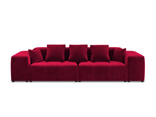 Trīsvietīgs velūra dīvāns Micadoni Home Margo, sarkans cena un informācija | Dīvāni | 220.lv