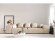 Trīsvietīgs dīvāns Micadoni Home Margo, smilškrāsas cena un informācija | Dīvāni | 220.lv