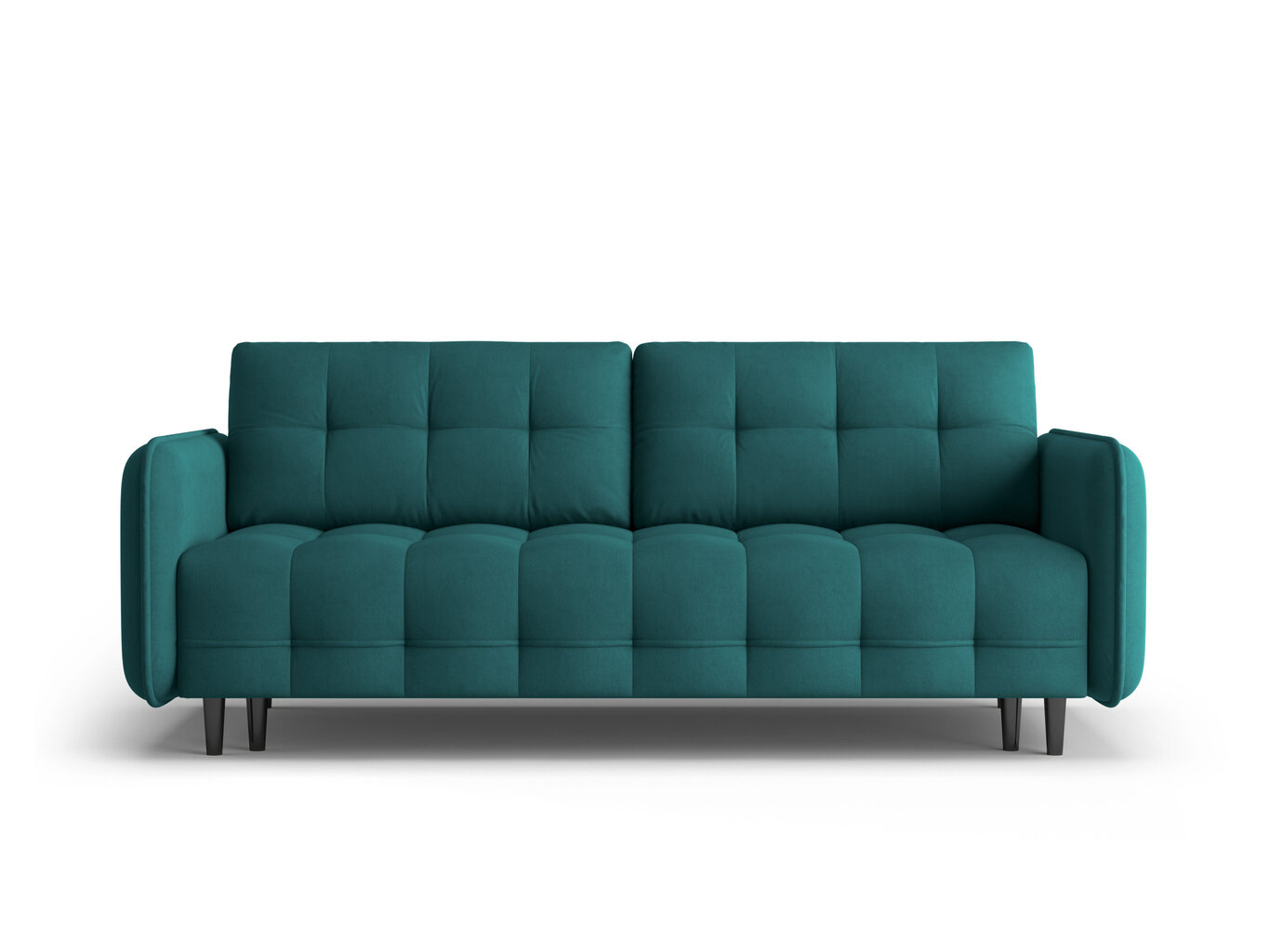 Trīsvietīgs dīvāns Micadoni Home Scaleta, zils/melns cena un informācija | Dīvāni | 220.lv