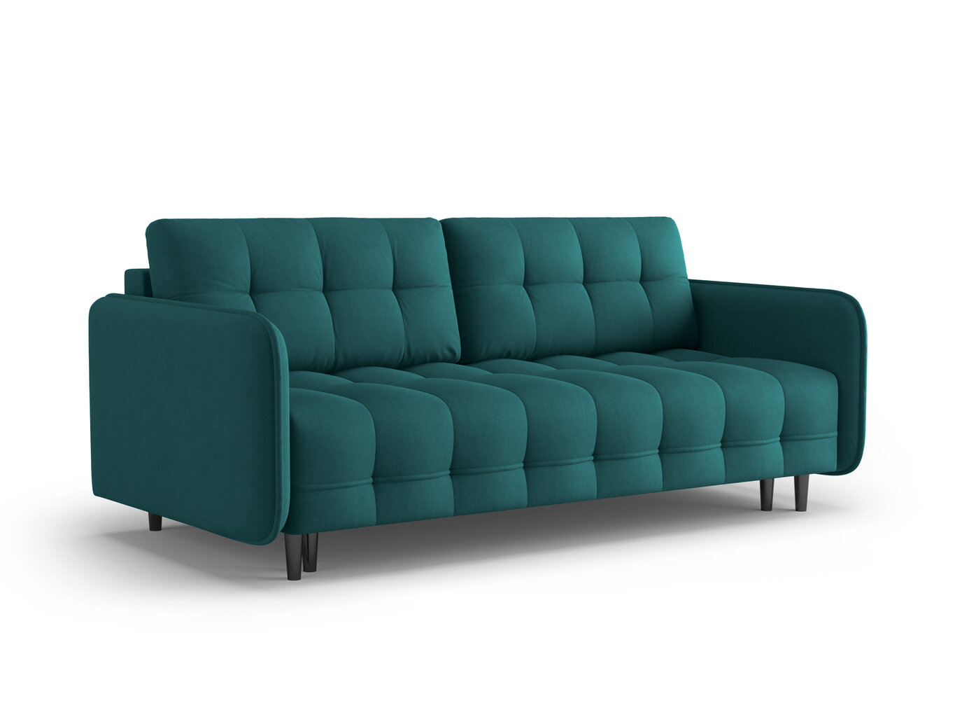 Trīsvietīgs dīvāns Micadoni Home Scaleta, zils/melns цена и информация | Dīvāni | 220.lv