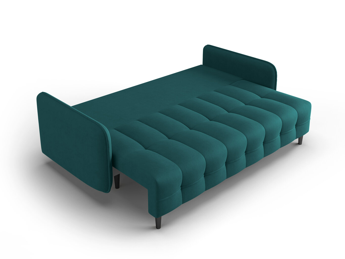 Trīsvietīgs dīvāns Micadoni Home Scaleta, zils/melns cena un informācija | Dīvāni | 220.lv