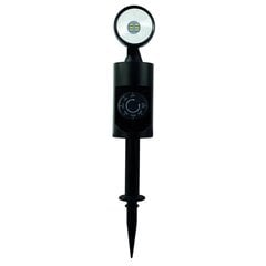 Встраиваемый светодиодный садовый светильник с таймером и шнуром 1,4 м Ritos Black цена и информация | Уличное освещение | 220.lv