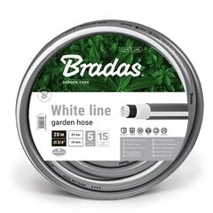 Шланг для полива садовый 5-слойный Bradas WHITE LINE 3/4 "- 20 м цена и информация | Оборудование для полива | 220.lv