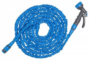 Шланг садовый растягивающийся с насадкой Bradas Trick Hose 15м-45м, синеватый цена и информация | Оборудование для полива | 220.lv